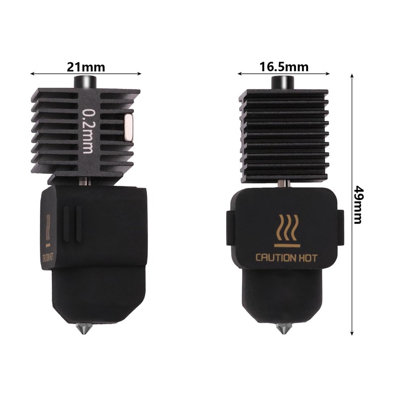 2PCS A1 Mini Upgrade Hotend Kit, 3D Printer Print Head