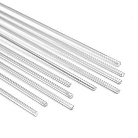 MASUNN 10pcs 1.6 x 330 mm Aluminium Alloy Silver Welding Soldering Wire Solder Wig Filling Rod