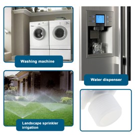 ECSiNG 2Pcs 3/4 BSP Normally Closed Electrical Inlet Solenoid Water Valve Electric Solenoid Valve Normally Closed N/C Solenoid Valve for Washing Machine Water Dispenser DC12V