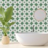 20 Pieces Tile Stickers, Classic Eight-Pointed Star Tile Stickers, Green