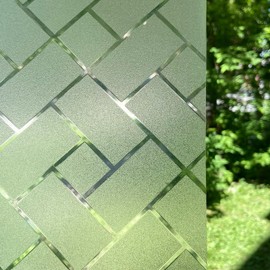 Qualsen Window Glass Blindfold Film, Window Film, Frosted Glass Sheet, Sticking with Water, Removable, UV Protection, Thermal Insulation Sheet, Condensation, Shatterproof Film, Window Film, Window Film, Window Film, 11.8 x 78.7 inches (30 x 200 cm)