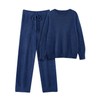 Uikue Fleece Pajama Set for Women Fuzzy Lounge Sets Winter