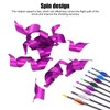 50PCS Archery Spin Vanes 1.75 Inch Right Hand Metal Spin
