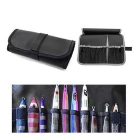 FISHIN ADDICT Slow Pitch Jig Lure Fishing Wallet Case – 12 Pocket Lure Organiser