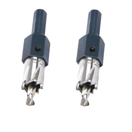 McJ Tools 1/2 Inch HSS M2 Drill Bit Hole Saw for Metal, Steel, Iron, Alloy, Ideal for Electricians, Plumbers, DIYs, Metal Professionals 2 Pack