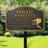 Morgtta Private Property - This Property Has Video Surveillance Statement