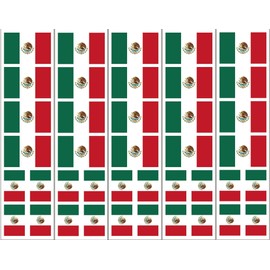 40 Removable Stickers: Mexico Flag: Mexican Party Favors, Decals