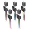 SCUARI 5 Pack 40/30 AMP Relay,Car Accessories Relays,4 Pin 5