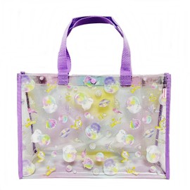 Kiejun KF604-07 Pool Bag, Beach Bag, For Boys, Girls, Pool, Beaching, Children, Transparent, Waterproof, Elementary School Students, Kindergarten, Nursery School, Plastic Bag, RA Bubble
