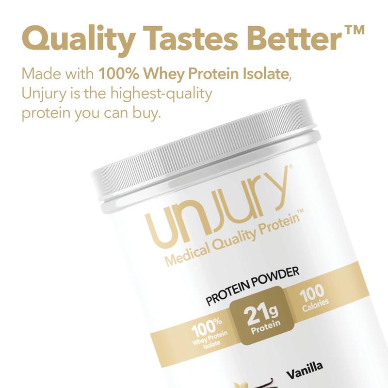 Unjury Unjury Whey Protein Powder | Vanilla | 21g 100%