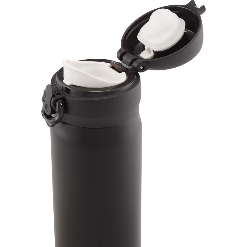 Thermos Flask, Stainless Steel, Matt Black, 470 ml