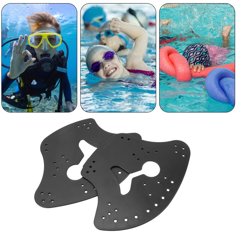 1 Pair Hand Paddles for Swim PP Silicone Adjustable Hand