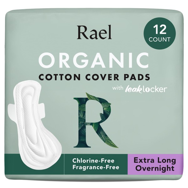 Rael Rael Pads for Women, Organic Cotton Cover - Ultimate