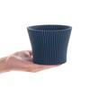 KADAX Small Plastic Flower Pot, Succulent and Herb Planter, Modern