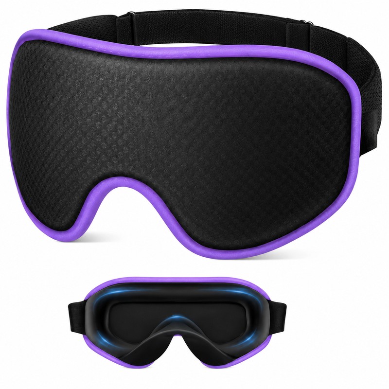 3D Blackout Sleep Eye Mask for Women & Men, Contoured