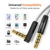 CableCreation 1.5Feet/0.45M 3.5mm TRRS Auxiliary Audio Cable 90 Degree Right