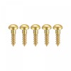 sourcing map Wood Screws M2.5 x 10mm Slotted Round Head