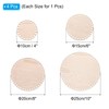 PATIKIL 4"/6"/8"/10" Diameter Crochet Basket Bottom, 4 Pcs Round Blank
