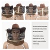 AukBeeFun Cowboy Beekeeper Hat with Veil Bee Veil Hat with