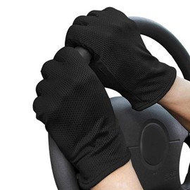 ITODA Men Driving Gloves Touchscreen Grip Breathable Wicking Cooling Mittens Non-slip Anti-UV Sunscreen Sun UV Protection Women Sport Cover