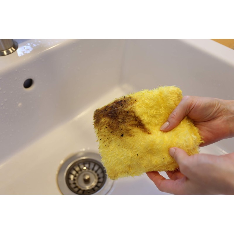 クリンネル(Cleanel) 台ふきん イエロー 22×28cm クリンネル・ボア 2個セット