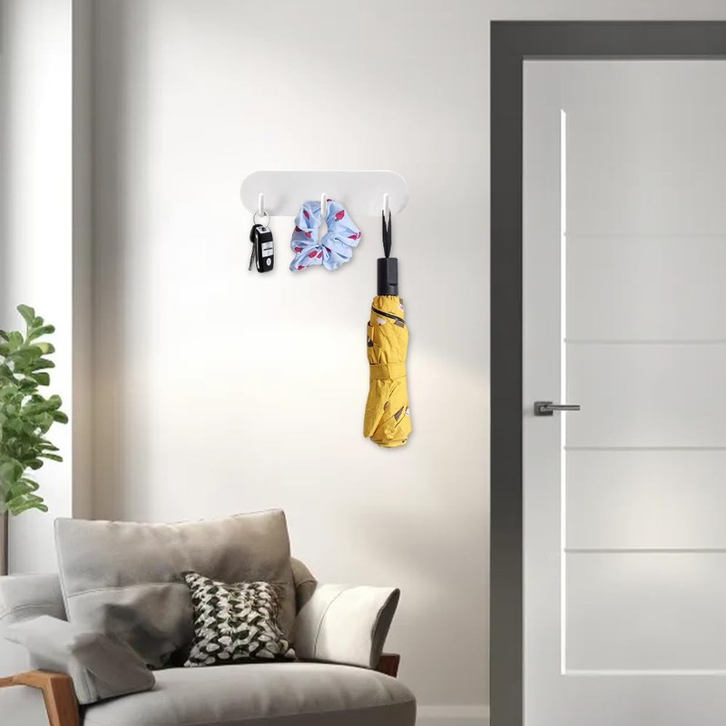 TESSTSY Pack of 2 Magnetic Key Holder with 3 Hooks,
