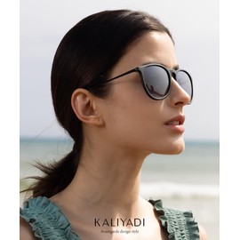 KALIYADI Sunglasses Womens Polarized Womens-Sunglasses: Trendy Sun Glasses with UV400 Retro Style for Party Beach Shopping