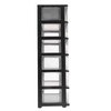 6 Clear Drawer Storage Organizer Rolling Cart,Movable Storage Tower for