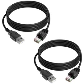 (2PCS) 6FT USB to RJ50 10PIN 940-0127B 10P10C Cable for APC BX1500 Cable APC UPS USB Cord AP9827 1300W BK350 BK500 BK500BLK BE450G BE550G BE650G BE350U BE500U 1500VA UPS Devices to AP9827 APC Cord