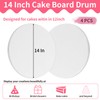 Cake Boards 14 Inch Round – 4 Pack 1/2 Inch