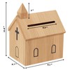 Amcortn Offering Boxes for Church - Prayer Request Box, Wood