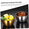 Mobestech 2pcs Stainless Steel Sauce Salad Bowl Multipurpose Kitchen Utensils
