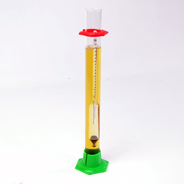 Triple Scale Hydrometer and 13" Glass Hydrometer Test Jar with Stand with Safety Bumpers Home Brewing Beer Brewing Wine Making