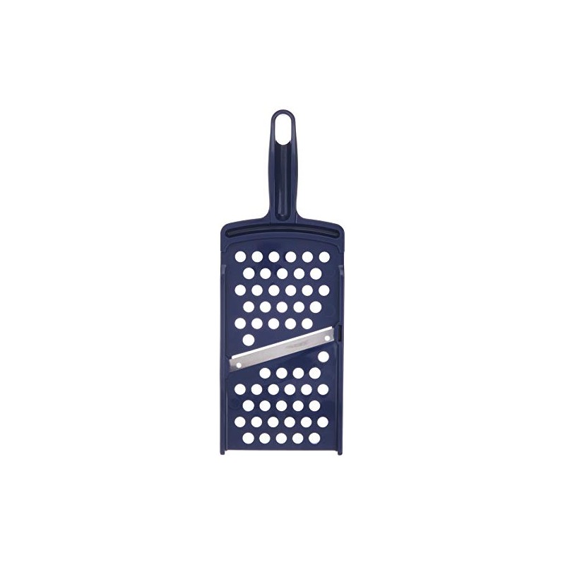 DELISH KITCHEN Pearl Metal Grater, Navy, 9.6 x 3.5 x