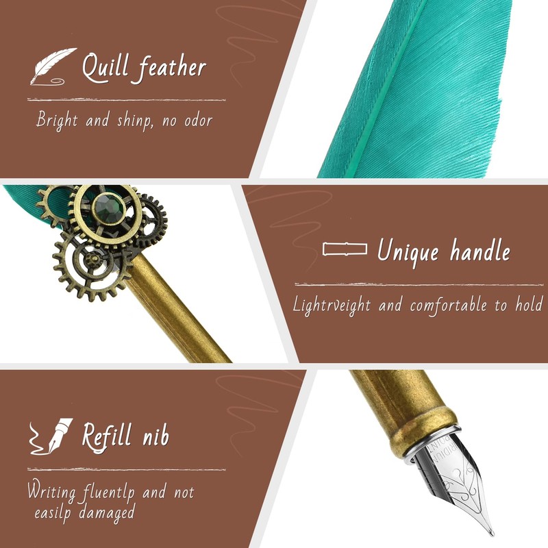 Hethrone Calligraphy Pens - Caligraphy Pens for Writing Feather Pen