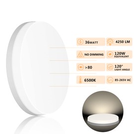 Ouyulong LED Ceiling Light 36 W Round 6500 K