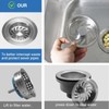 QruiLanTu 3-1/2'' ﻿Kitchen Sink Drain Kit Sink Drain Basket Sink