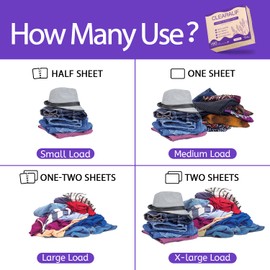 CLEARALIF Laundry Detergent Sheets 80 Sheets (Up to 160 Loads), Lavender - Great For Apartments, Dorms,Eco Friendly