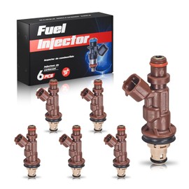 ENA 2 Holes Fuel Injectors Compatible with Toyota 4Runner Tacoma Tundra 1999 2000 2001 2002 2003 2004 V6 3.4L Gas Set of 6 Replacement for FJ585 2320962040