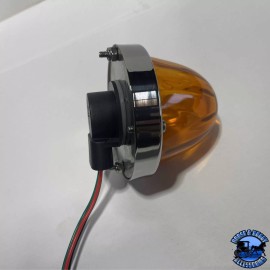 Nu-Gen Services & Rentals LLC 3 wire 3157 bulb-Sealed light amber lens glass watermelon kit (bulb not included