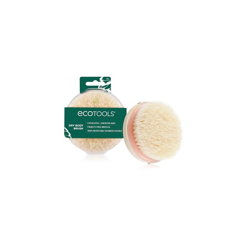 EcoTools, Dry Body Brush, Cepillo Ecológico para Exfoliar, Cepillos Corporales