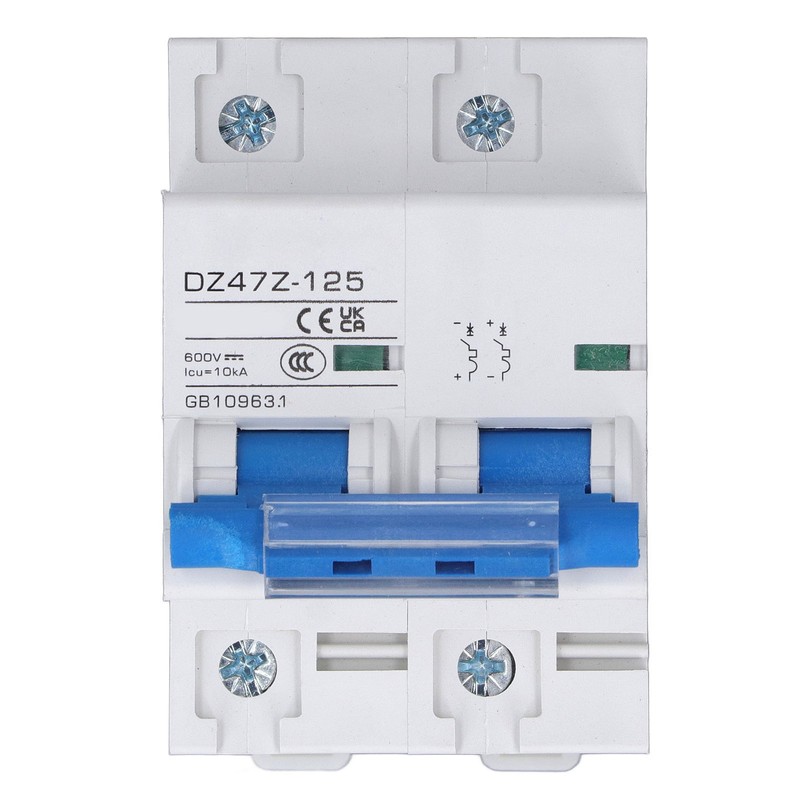 DC Miniature Circuit Breaker 2P 10KA High Current Isolation 600V