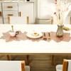 Hosoncovy PVC Hollow Table Runner Non-slip Flower Decorative Lotus Table