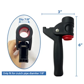 Walking Cane Handle Grips Replacement for 7/8" Crutch Pipe - Ergonomic Stand Assist for Seniors and Disabled, Adjustable, 1 Pcs