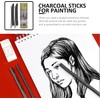 Professional Charcoal Pencils Drawing Set, 25 Pieces Artist Charcoal Pencils,