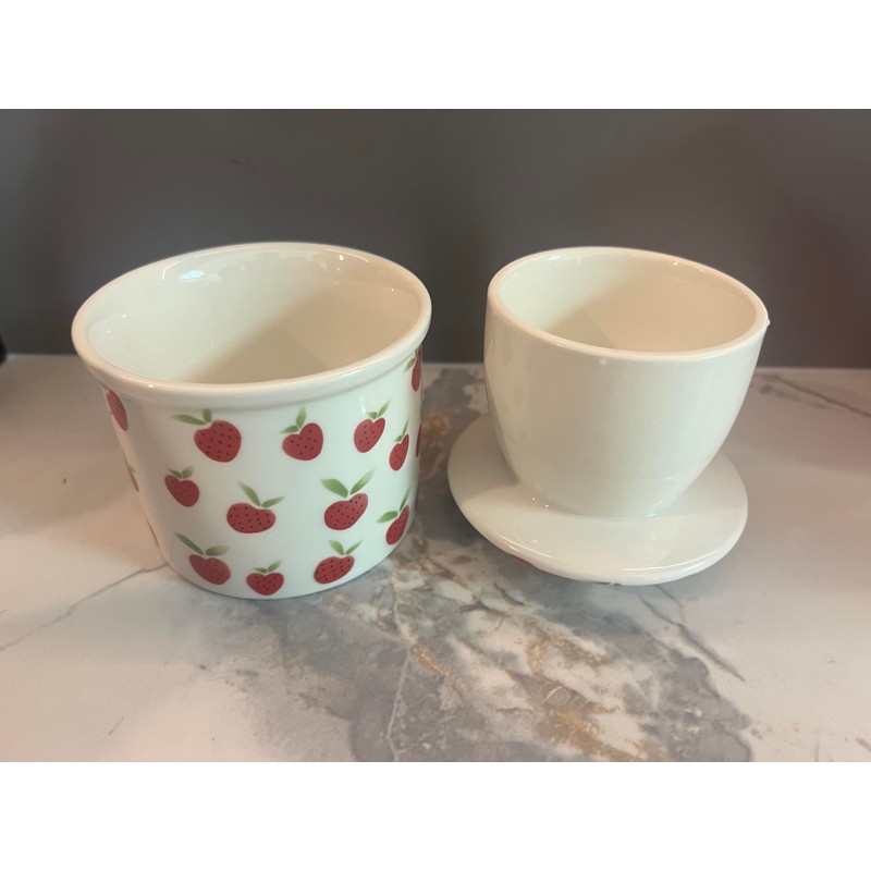 French Butter Crock for Counter With Water Line French Butter