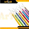 9 Pack | German Stainless Steel Gracey Curette Picks, Color-Coded