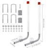 2PCS Rustproof Galvanized Steel Trailer Guide with Light, Boat Trailer