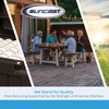 Suncast Vertical Shed Shelf Kit, Space-Saving Shelf for Vertical Outdoor