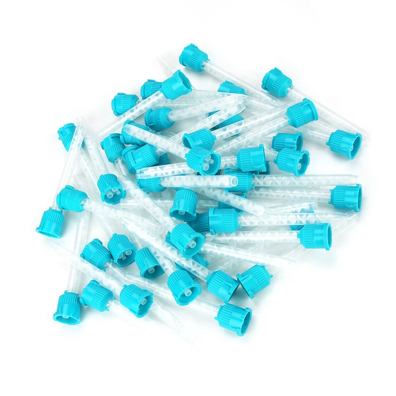 50PCS Disposable Dental Intraoral Mixing Tips Silicone Rubber Mix Propotion